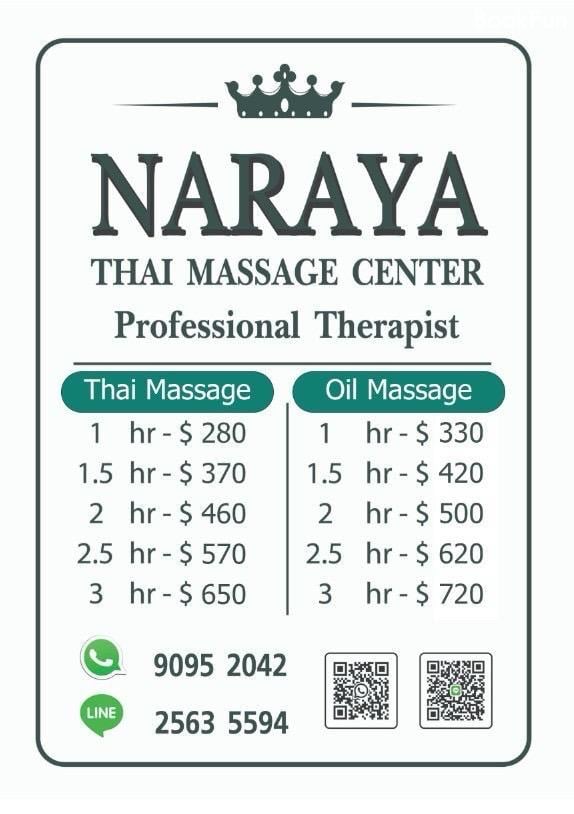 九龍 按摩 | NARAYA THAI MASSAGE CENTER - 專業服務 | BookFun